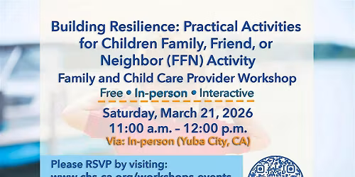 BUILDING RESILIENCE: PRACTICAL ACTIVITIES FOR CHILDREN FFN ACTIVITY