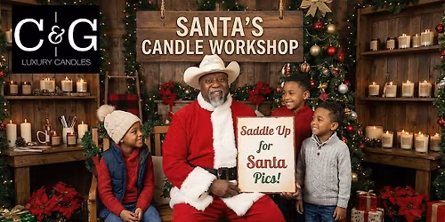 Santa's Candle Workshop - Cowboy Santa