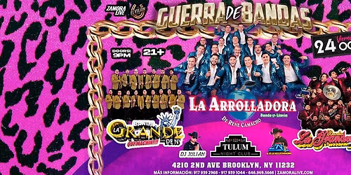 GUERRA DE BANDAS CON LA ARROLLADORA EN BROOKLYN NY