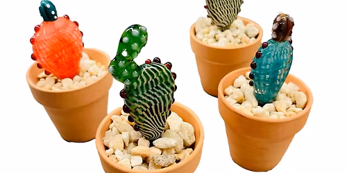 Flameworked Glass Cactus - June 4