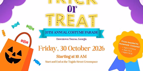 35th Annual Costume Parade - Downtown Toccoa, GA
