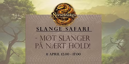 Slange Safari - m\u00f8t slanger p\u00e5 n\u00e6rt hold!