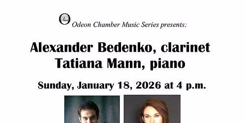 Alexander Bedenko, clarinet & Tatiana Mann, piano