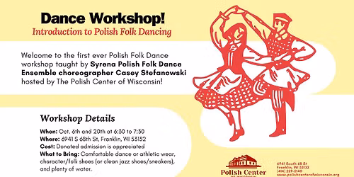 Dance Workshop | Introduction to Polish Folk Dancing