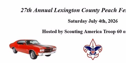 27th Annual Lexington County Peach Festival Car Show!