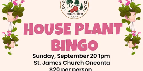 House Plant Bingo 