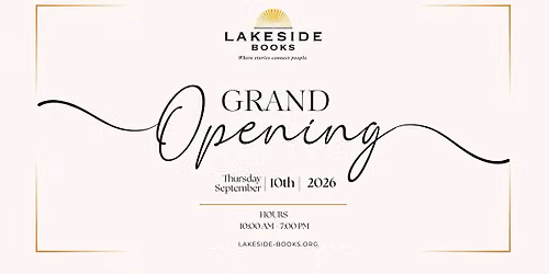Lakeside Books Grand Opening