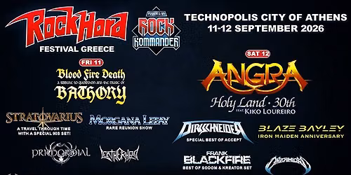 Rock Hard Festival Greece (Technopolis City of Athens, 11 & 12 September)