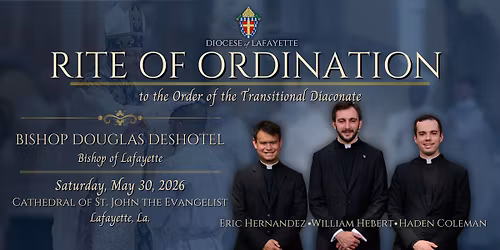 2026 Rite of Ordination to the Transitional Diaconate
