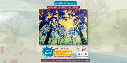 Paint & Sip Event at 4 By 4 Galloway