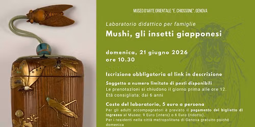 Laboratorio didattico per famiglie - Mushi, gli insetti giapponesi