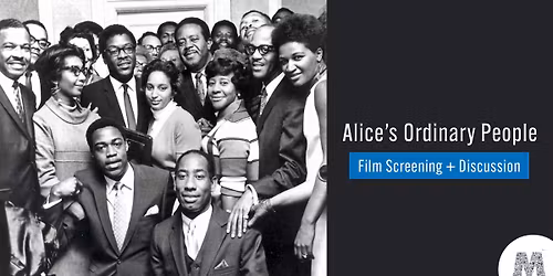 Film Screening + Discussion: Alice\u2019s Ordinary People