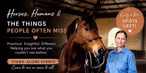 DR SHELLEY APPLETON, CALM WILLING CONFIDENT HORSE WORKSHOP & CLINICS 28-30 MAY 2026