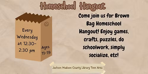 Tween & Teen Brown Bag Homeschool Hangout