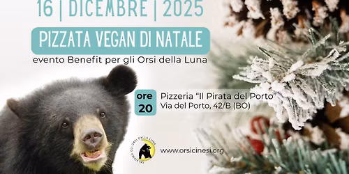 PIZZATA VEGAN DI NATALE - Evento Benefit per gli Orsi della Luna