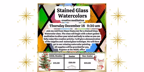 Stained Glass Watercolor creative meditation