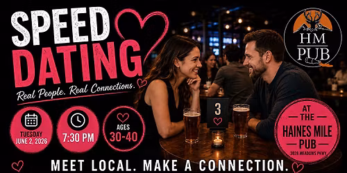 Saskatoon Speed Dating (Age 30-40)