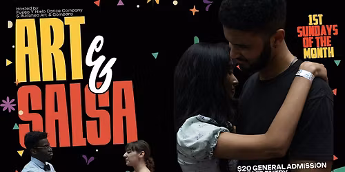 "Art + Salsa" Dance Class + Social in Buckhead Art Gallery