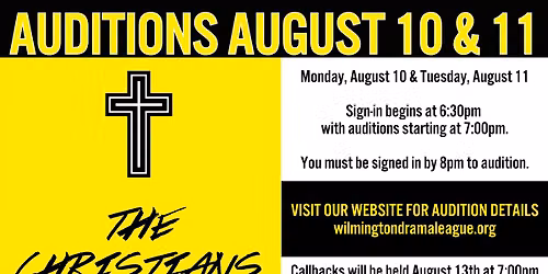 The Christians Auditions at Wilmington Drama League
