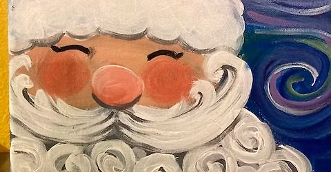 Paint Night $35 Swirly Santa 