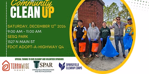 Community Cleanup: Sesquicentennial Park - Q4 FDOT Adopt-A-Highway