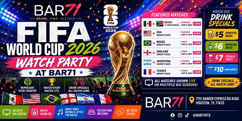 Bar 71 Fifa World Cuo Watch Party 