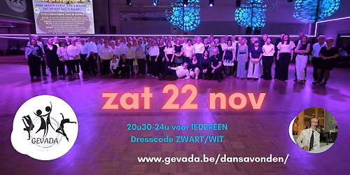 B&W dansavond zat 22 nov
