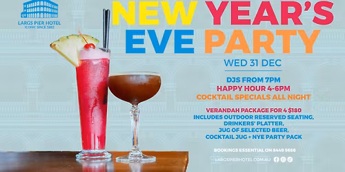 Largs Pier Hotel - New Year's Eve Party Wednesday Dec 31