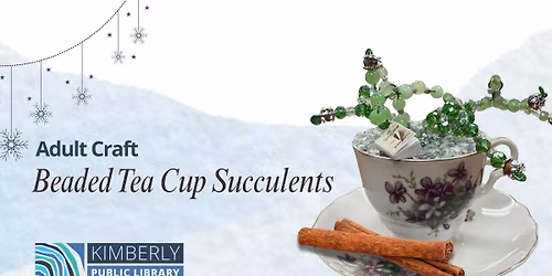 Adult Craft-Beaded Tea Cup Succulents