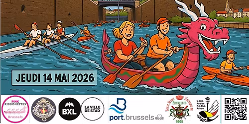 Travers\u00e9e de Bruxelles ( 24 km Canal de Bruxelles A-R ) aviron-dragon boat-kayak
