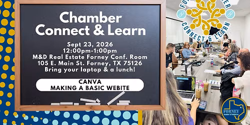 Chamber Connect & Learn September 2026: Canva-Making A Basic Website