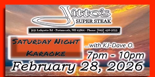 Saturday Night Karaoke at Jitto's