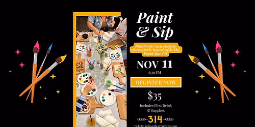 Paint & Sip: Charcuterie Board Painting at 314 Beer Garden