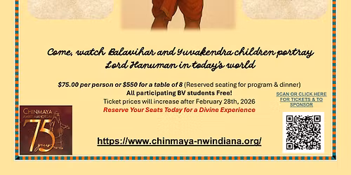ANNUAL FUNDRAISING BANQUET "Hanuman 2.0 - The Hero Within