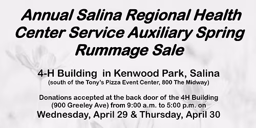 Spring Rummage Sale | SRHC Service Auxiliary