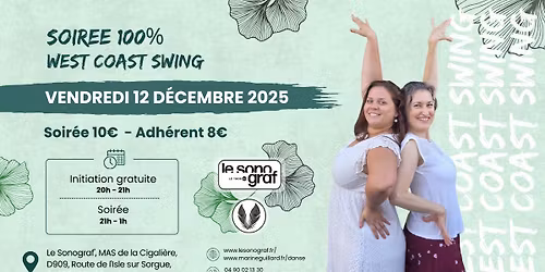 🌟 Soirée 100% West Coast Swing – Vendredi 12 décembre 2025 ! 🌟