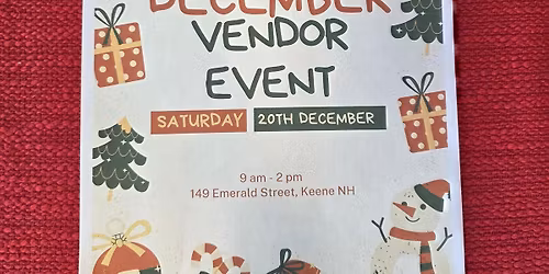 December Vendor Event