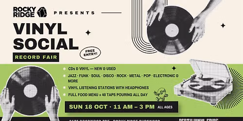 Vinyl Social Record Fair - Rocky Ridge Burswood