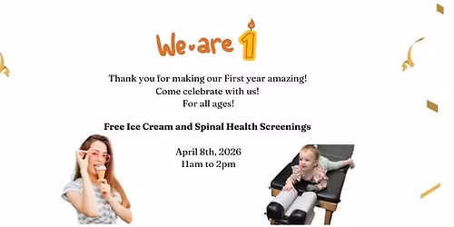 Free Ice Cream and Spinal Health Screening