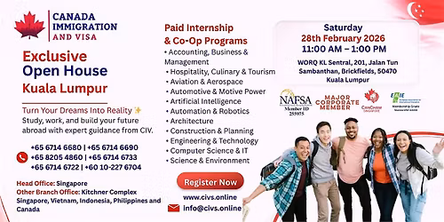 Open House | NFO & APPLICATION DAY | Kuala Lumpur