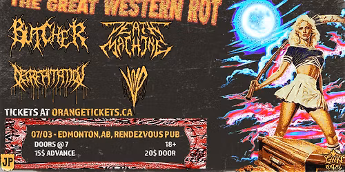 BUTCHER, DEATH MACHINE, DECREPITATION AND VOID; THE GREAT WESTERN ROT