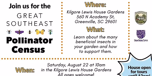 Greenville, SC Great South East Pollinator Census