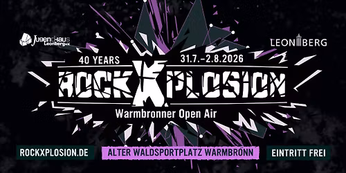 rockXplosion 2026 - 40. Warmbronner Open Air