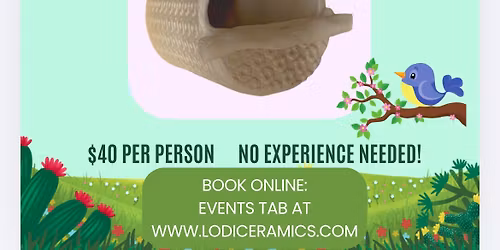 Pottery workshop- bird feeder