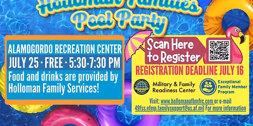 Holloman Families Pool Party