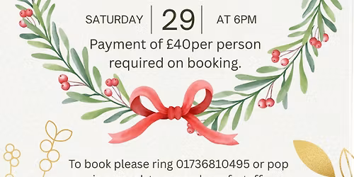 Christmas Wreath Workshop at The Logan Rock Inn