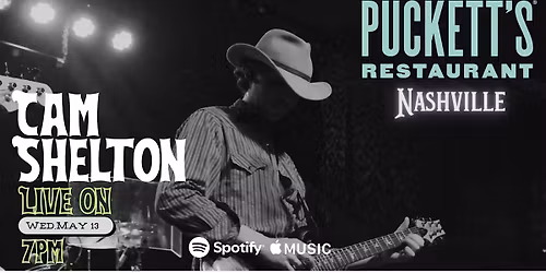 LIVE MUSIC in NASHVILLE! Cam Shelton at Puckett's
