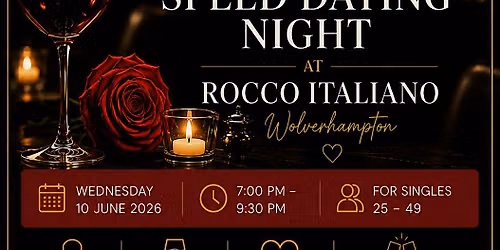 Sip & Spark: Speed Dating Night at Rocco Italiano