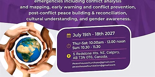 International Peace Building And Conflict Resolution Seminar Canada 2027