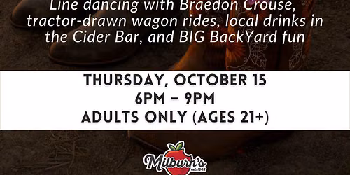 Boots & Brews II (ages 21+)